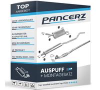 Auspuffanlage für Opel Corsa C 1.0 12V Schrägheck 2000-2006
