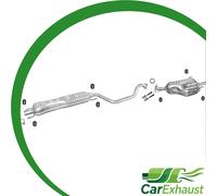 Auspuffanlage für OPEL ZAFIRA A 1.6 1.8 2.2 Schalldämpfer