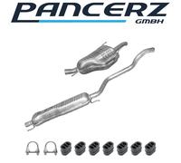 Auspuffanlage für Opel Zafira A 2.0 2.2 DTI 101/125PS 2003-2005