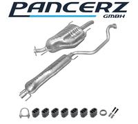 Auspuffanlage für Opel Zafira A 2.0 Di DTI 82/101PS