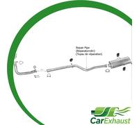 Auspuffanlage für PEUGEOT 106 1.0 45PS 09.1991-05.1995 Schalldämpfer