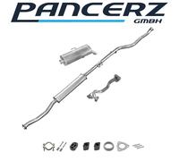 Auspuffanlage für Peugeot 106 1.5 D 58PS ohne KAT 07.1994-2004
