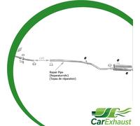 Auspuffanlage für PEUGEOT 206 1.4 75PS Fließheck 1998-2001 Schalldämpfer
