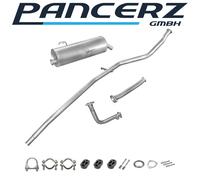 Auspuffanlage für Peugeot 206 1.4 75PS Schrägheck 1998-2001