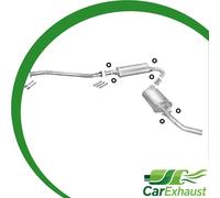 Auspuffanlage für PEUGEOT BOXER I 1.9 D für ohne Kat. Schalldämpfer