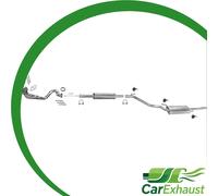 Auspuffanlage für VW VENTO 1.6 75PS 10.1994-04.1998 +Schalldämpfer