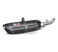 Auspuffanlage Mivv 2 SLIP-ON Edelstahl schwarz Suono Sport