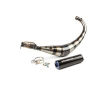 Auspuff Stage6 Streetrace CNC blau / schwarz Derbi / Minarelli AM6