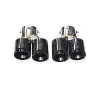 Auspuffblende 1 Paar passend for Kohlefaser-Auspuffspitze for BMW G23 M440i G20 G21 M340i G42 M240i 2021 2022 Doppelauspuff Auspuffanlage Düse Schalldämpfer(MPE Carbon Fiber A)