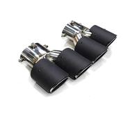 Auspuffblende 1 Paar passend for Kohlefaser-Auspuffspitze for BMW G23 M440i G20 G21 M340i G42 M240i 2021 2022 Doppelauspuff Auspuffanlage Düse Schalldämpfer(Carbon Fiber E)