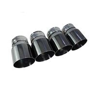 Auspuffblende 1 Stück 70 Mm Einlass Titanschwarz Auto Auspuff Endrohrsysteme Schalldämpfer Rohrabdeckung Für BMW F87 F80 F82 F83 M2 M3 M4 Auspuff Endrohr (Farbe : Schwarz)