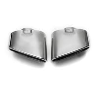 Auspuffblende,Auspuff Endrohr Paar Chrom-Auspuff-Doppelendrohr-Schalldämpferspitze aus Edelstahl, passend for BMW X5 E70 2008 2009 2010 2011 2012 2013, Autozubehör