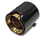 Auspuffblende Auto Auspuffendrohre Für BMW 3er G20 G21 320D 330i 320i Ersatzteil Aus Kohlefaser Silber 2 Stück(Gold 1 PCS)