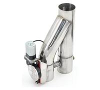 Auspuffblende Auto Endrohre 2,0/2,5/3 Zoll Edelstahl Doppelventilrohr Schalldämpfer Klappenauspuff Bypass Auspuffverkleidung Fallrohr Fernbedienung YTR 76 Mm(2.5inch(63mm))