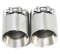 Auspuffblende Auto Für BMW 3er G20 G21 330i 320d 330e Ohne Gitter 2 Stück Direktanschluss Auspuffblenden In Silber(Matte Without Mesh)