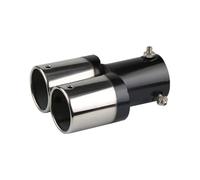 Auspuffblende Auto Universell Universal-Auspuffanlage Für Autos Ein Bis Zwei Auspuffrohre Gegrillt Blau Doppelrohr Edelstahl(A)