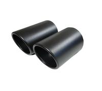Auspuffblende Blende schwarz Endrohr Doppelrohr für VW Scirocco ab 2008