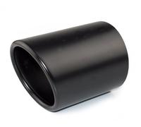 Auspuffblende Endrohr 100mm schwarz Blende Auspuff Anschluss 70-90mm abgeschrägt