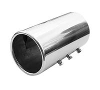 Auspuffblende Endrohr Auspuff Universell Schalldampf Endrohrblenden Blende Sport Edelstahl Rund bis 87mm Chrom AutoHobby