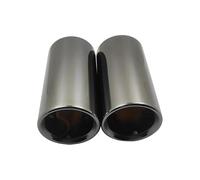 Auspuffblende,Endrohr Auspuffblende Auspuffspitzen 1.4T Passend für BMW F30 E90 Edelstahl Auspuff Schalldämpfer Spitze Düse(Flat black)