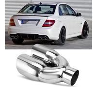Auspuffblende Endrohr Doppelrohr für Mercedes Benz C-Klasse W204 S204 C180 C200
