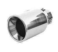 Auspuffblende Endrohr Endstuck Auspuff Blende Schalldampf Sportauspuff Universell Schalldampf Sport Tuning Optik Edelstahl Rund bis 50mm Chrom AutoHobby