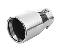 Auspuffblende Endrohr Endstuck Auspuff Blende Schalldampf Sportauspuff Universell Schalldampf Sport Tuning Optik Edelstahl Rund bis 63mm Chrom AutoHobby