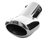 Auspuffblende Endrohr Endstuck Auspuff Blende Schalldampf Sportauspuff Universell Schalldampf Sport Tuning Optik Edelstahl Oval von 48mm bis 65mm