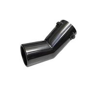 Auspuffblende Endrohr Für VW Für Golf 4 Für Bora Für Jetta Auto Endrohre Stil Doppelrohr Edelstahl Auspuff Schalldämpfer Tipps 1Pcs Schalldämpferdüsen(Black)