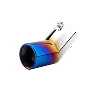 Auspuffblende Endrohr Für VW Für Golf 4 Für Bora Für Jetta Auto Endrohre Stil Doppelrohr Edelstahl Auspuff Schalldämpfer Tipps 1Pcs Schalldämpferdüsen(Blau)