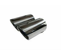 Auspuffblende für AUDI A4 B8 8K 1,8 TFSI Doppelrohr Endrohr 76mm abgeschrägt