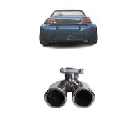 Auspuffblende für Smart Fortwo Roadster Typ 452 45kw Doppelrohr Doppelendrohr