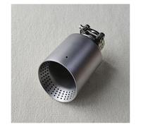 Auspuffblende Für VW Für GTI MK7 Für 7 Auspuff Düse 1 STÜCK Honeycomb Outlet Sandstrahlen Universal Auto Schalldämpfer Spitze System Rohr Endrohrblenden(ID 63MM-OD 114MM)