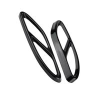 Auspuffblende Hinten 2 Stück Heckauspuff-Doppelrohr-Auspuffblenden Kompatibel Mit Benz Für E-Klasse W213 2017 2018 2019 2020(Black)