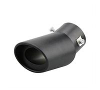 Auspuffblende Universal Auspuff-Schalldämpfer-Spitze, Runder Schwanz Hinten, Verchromtes Rundes Auspuffrohr, Endschalldämpfer-Spitzenrohr Endrohrblenden(Bending Matte black)