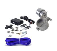 Auspuffblende Universal-Vakuumpumpen-Vakuumventil-Steuergerät mit Abgasunterdruck-Steuermagnetventil und Fernbedienung Endrohrblenden(3 inch(76mm) A)