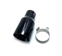 Auspuffblenden 1 Preis Universal Auto Glänzend Schwarz Edelstahl Auspuffanlage Schalldämpfer Spitze Endrohr Auto Auspuffspitze Für Mazda Schalldämpfer(ID 80mm-OD 89mm)