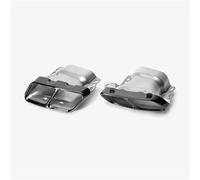 Auspuffblenden 2 Stücke Quad Auspuffblenden Edelstahl Passend Für Mercedes Für AMG A45 W176 CLA45 C117 2013-2018 Edelstahl Endrohrblende(Schwarz)