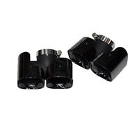 Auspuffblenden Für Land Für Rover Für Defender 90 110 2020-2024 Upgrade Square Black Schalldämpfer Spitze Düse Auspuffkopf Auspuff(Black 2.0T)