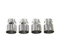 Auspuffblenden Für M2 M3 M4 F80 F82 F83 F87 Schalldämpfer Edelstahl Schwarz Endrohr Auspuffanlage Auspuffrohr Schalldämpfer(Silber)