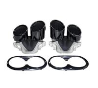 Auspuffblenden Für Mercedes Für A35 CLA35 GLA35 GLB35 A45 CLA45 GLA45 AMG Auspuffrohrmodifikation Quad-Endrohr-Schalldämpfer Endrohrblende(B)