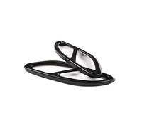 Auspuffblenden Für Mercedes Für Benz W117 CLA 2017-2018 2 Stücke Edelstahl Schwanz Throat Auspuffrohr Schalldämpfer Spitze Abdeckung Trim Endrohrblende (Color : Schwarz)
