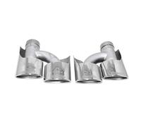 Auspuffblenden Passend Für Mercedes Für Benz Für C-Klasse E-Klasse S-Klasse W204 W211 W212 W221 Auspuffrohrmodifikation Quad-Endrohr Schwarzer Auspuff Endrohrblenden(66mm 240mm h)