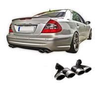 Auspuffblenden Sport Optik passend für Mercedes E-Klasse W211 S211, 2002-2009