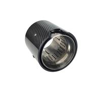 Auspuffendrohr 1PCS Carbon Auspuffblende für BMW M2 F87 M3 F80 M4 F82 M5 F10 M6 F12 M135i M235i M140i M240i M335i M340i M435i(Silver Glossy in63mm)