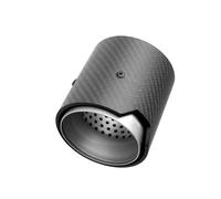 Auspuffendrohr 1PCS Carbon Auspuffblende für BMW M2 F87 M3 F80 M4 F82 M5 F10 M6 F12 M135i M235i M140i M240i M335i M340i M435i(Silver Matte in67mm)