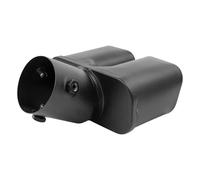 Auspuffrohr 2,5-Zoll-Einzel Und Doppelrohr-Vierkant-Endrohr Autoauspuffschalldämpfer Edelstahlteile Auspuffblende Endrohr(Schwarz)