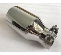 Auspuffrohr Endrohre Edelstahl-Universal-Schalldämpfer-Endstück-Hals-Auto-Modifikations-Auspuff-Rohr (Größe : 66MM IN-115MM OUT)