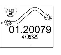 MTS 01.20079 Abgasrohr
