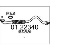 MTS 01.22340 Abgasrohr